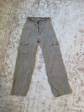 American Eagle Khaki Cargo Joggers 00 Short